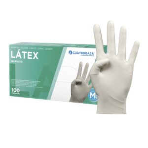Guante Latex Blanco Sin Polvo