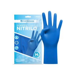 Guante Menaje Satinado Azul