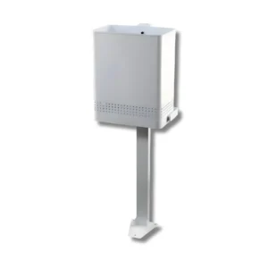 PAPELERA RECTANGULAR DE GARAJE A SUELO METALICA PINTADA 20L